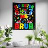 Aertemisi Six Seven Bruh 67 Autism Puzzle 6 7 Meme Tapestry Wall Hanging Art for Bedroom Living Room Decor Dorm