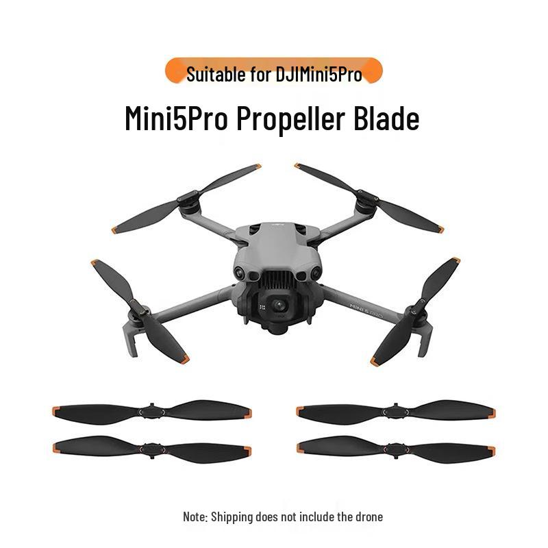 Compatible Propeller Blades 6028F for DJI Mini 5 Pro Drone - Orange Edge