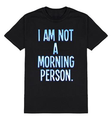 Ich bin kein Morgenmensch Herren T-Shirt Neon Lustig Faul Sarkastischer Humor