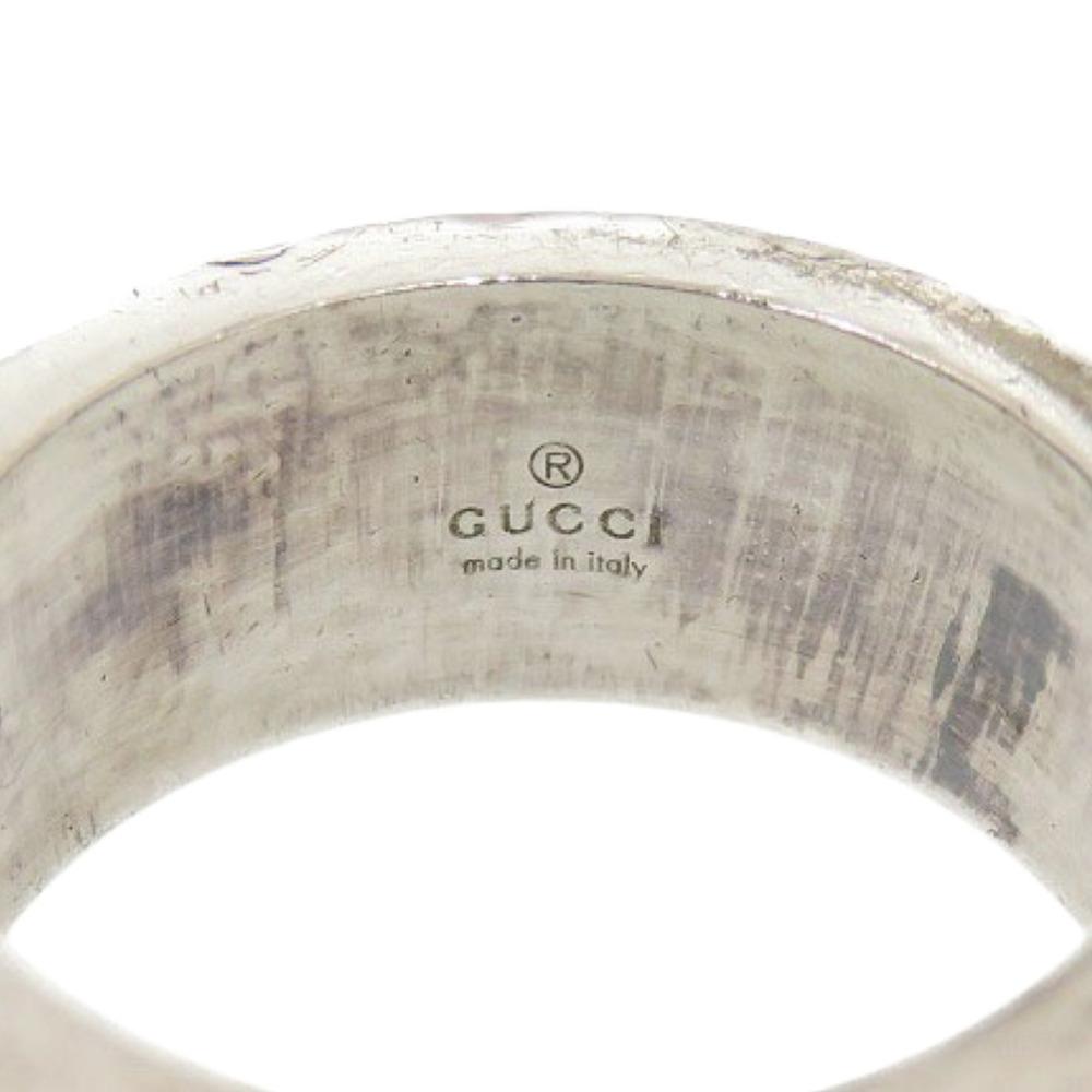 Used AUTHENTIC GUCCI Cutout GRing Silver Silver925 #11(JP Size)
