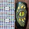 Dragon Eyes Nail Art Stickers 3D Simple Adhesive Nail Decals Nail Decoration  Manicure Decoration