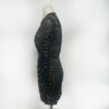 Women's Luxury Mesh Round Neck Long Sleeve Bodycon Dress