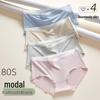 Audiffan Women's Modal Lace Seamless Antibacterial Briefs 4-Pack