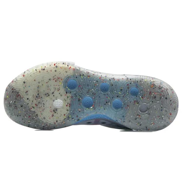 Li Ning Wade Fission 7 Basketball Shoes Men's Mid Top Standard White/Dawn Gray ABPR025-2