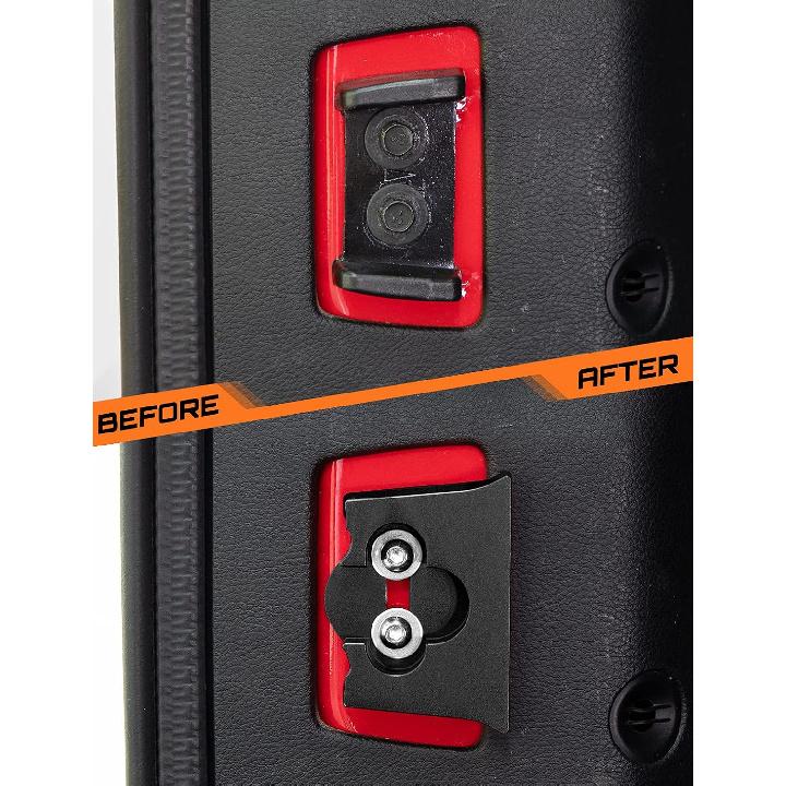 Savadicar TL01 Tailgate Limiter, Aluminum Alloy Rear Trunk Door Latch, Tail Gate Stopper for 2007-2018 Jeep Wrangler JK JKU 2-Door & 4 Door, Tailgate