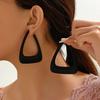 Bold Irregular Geometric Hoop Earrings Simple Versatile for Daily Wear Parties and Dates