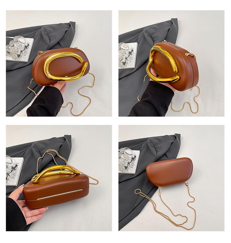 Elegante Borsa da Sera da Donna a Mano e a Tracolla con Catena - Stile Europeo e Americano