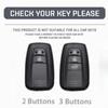 Silikon Autoschlüssel Hülle für Toyota CHR C-HR Camry Prius Prado Rav4 2016 - 2022 2/3 Tasten Fernbedienung Keyless
