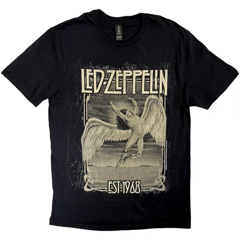 Led Zeppelin Rock band T-shirt Fashion 100% cott S