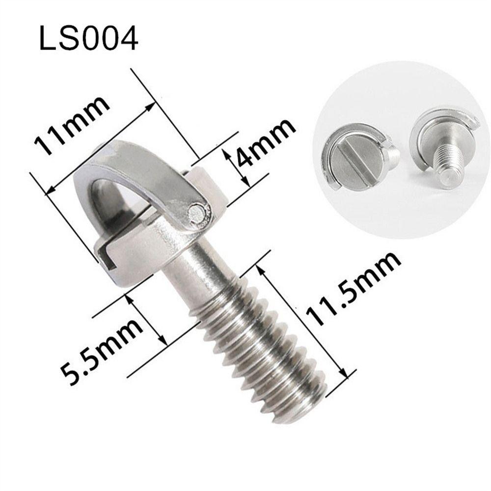 Adapter Screw Adapter Quick Release Silver Tripod Screw Camera Screw D-Ring Screw 1/4 Inch Screw