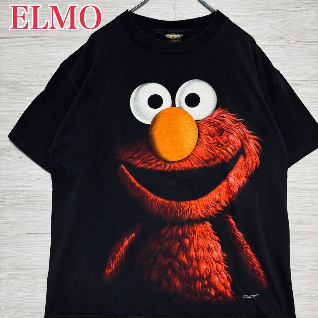 

[USED] Hard-to-find Sesame Street Elmo T-shirt, size L, vintage, imported