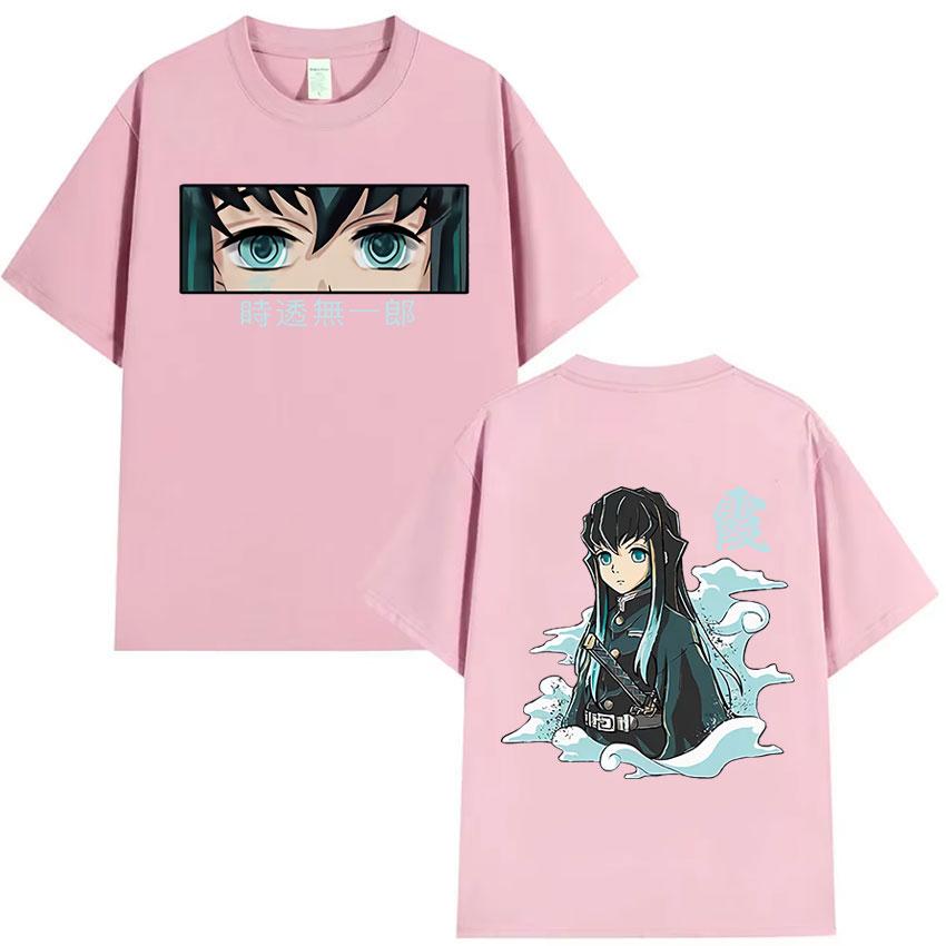 Anime Muichiro Tokito Graphic T Shirt Mens Women Clothing Retro Oversized T Shirts Summer O-Neck Short Sleeve T-Shirt Streetwear