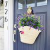 20 Artificial Flowers For Outdoor Home Decoration, UV Resistant Artificial Plastic Green Shrubs For Hanging Garden Porch Window Frame Decoration,