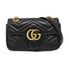 [Pre-Owned] GG Marmont Matelassé Mini Bag 'Black' - Very Good #17BEZUL