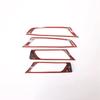 4PCS Carbon Fiber Car Interior Door Handle Cover Trim Bowl Sticker ABS Decoration Auto Accessories For BMW X3 F25 X4 F26 2011-17