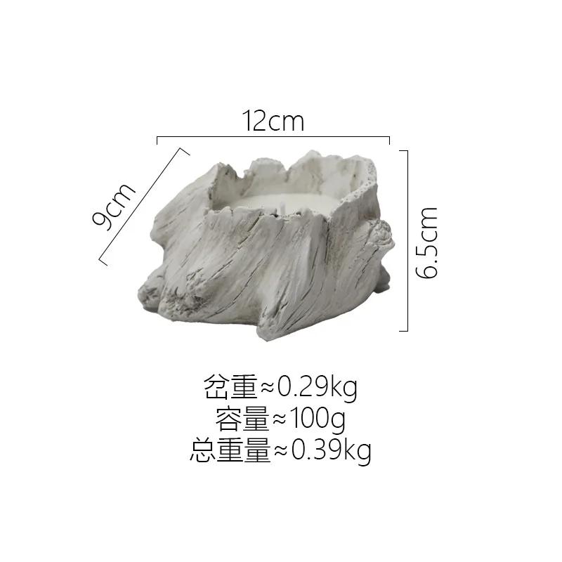 Retro Ceramic Household Aromatherapy Candle Cup Candle Empty Cup Candle Stand Special Shape Soy Wax Container