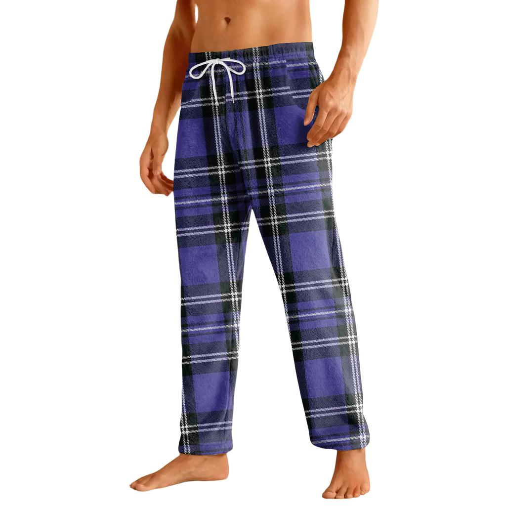 Men's Home Soft Pajama Pants Drawstring With Pockets Casual Sports Pants