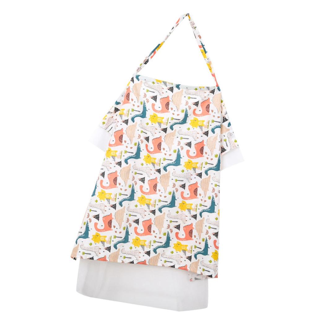 Breastfeed Apron Cover Breathable Baby Nursing Privacy Coverage Blanket with Elastic Shoulder