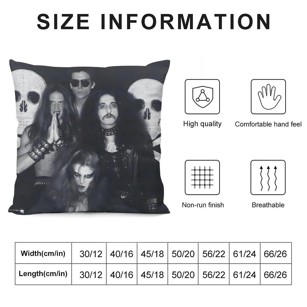 P-Pentagram Band Cushion Cover Pillowcase Ultra Soft Skin Friendly Fabric Cloud Like Comfort & Concealed Zipper