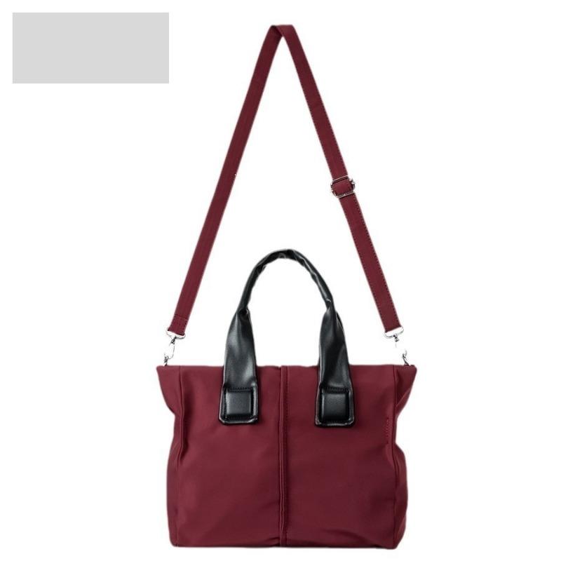 Simple Commuter Style Tote Bag Waterproof Nylon Large Capacity Tote Bag Women's Crossbody Shoulder Bag