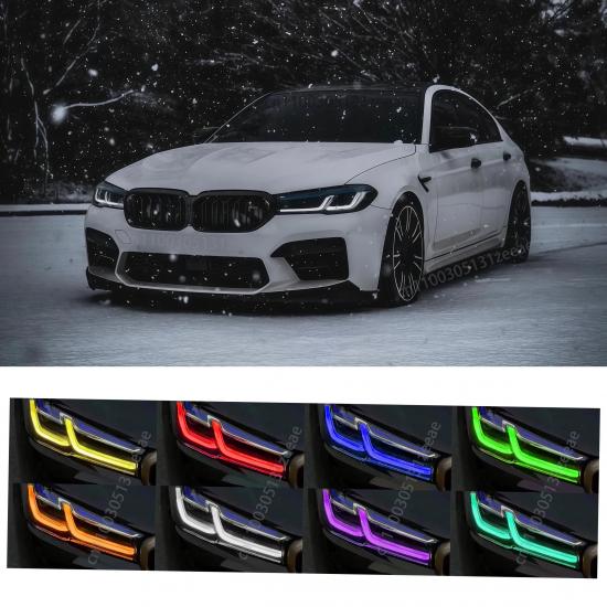 For BMW 530i 540i M550i G30 G31 M5 F90 2020-2023 DRL Style Daytime Running Lights Turn Light LED Boards Set 23508301 23508302