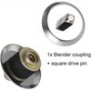 Replacement Part for Oster Blender 1Pcs Blade & 1Pcs Blender Jar Base & 2 Pcs Gasket Seals & 1Pcs Square Drive