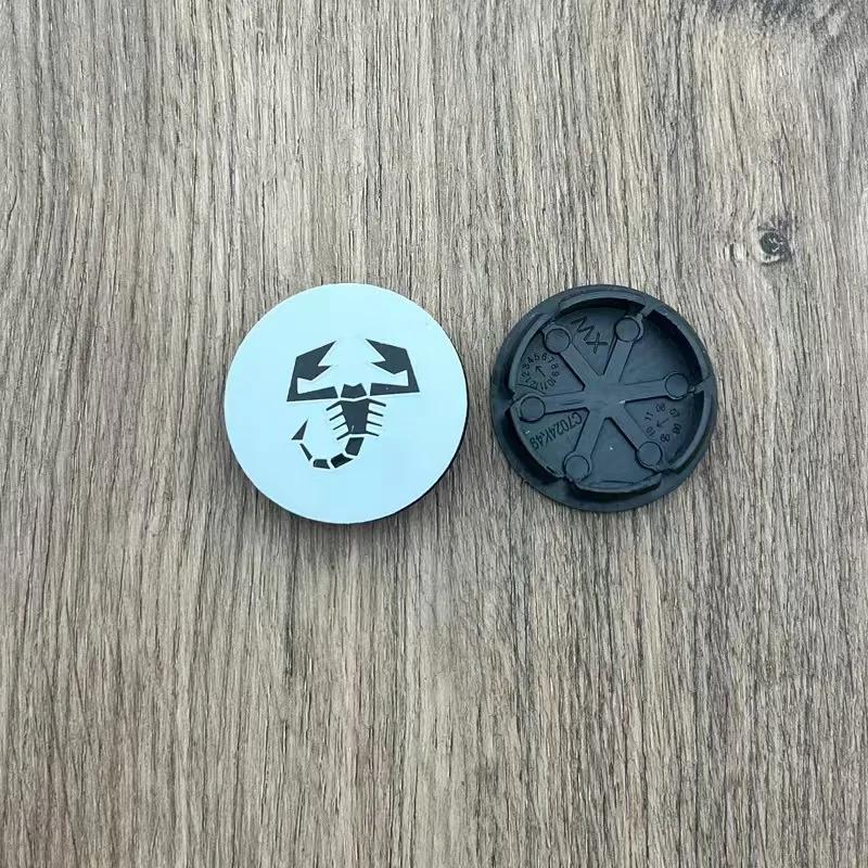 4pcs 50mm Abarth 500 Wheel Center Hub Caps Car Rims Dust Proof Cover Emblem Badge for Fiat Palio Stilo Bravo Perla Puntosiena