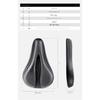 Thick Silicone Bicycle Saddle Cover Super Soft Shock Absorption Waterproof Seat Pad for Mountain Road Bike