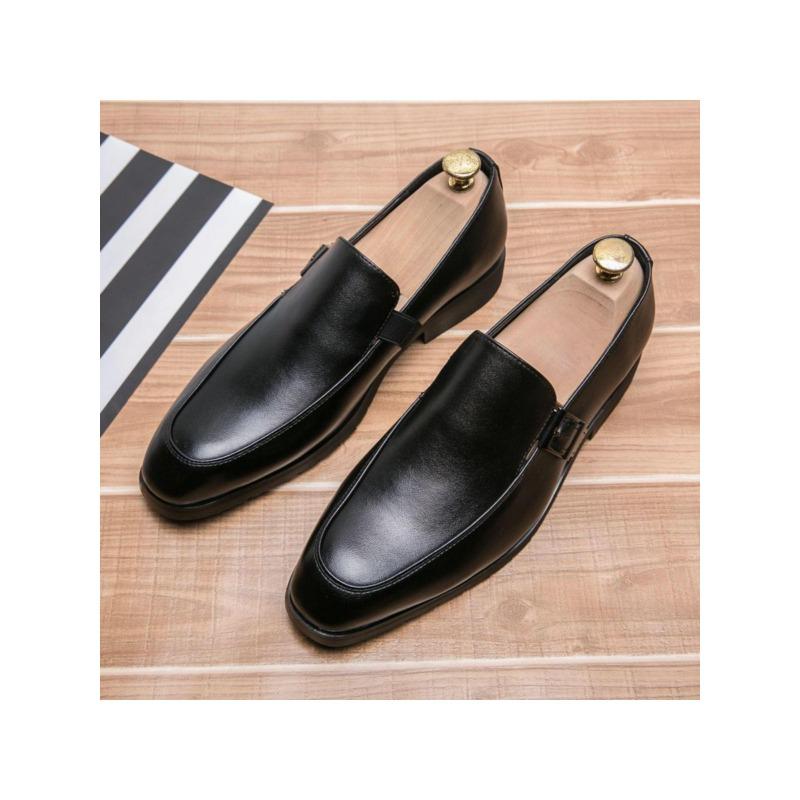 

Мужские туфли-слипоны с декоративной пряжкой, минималистичные уличные туфли-монки 44