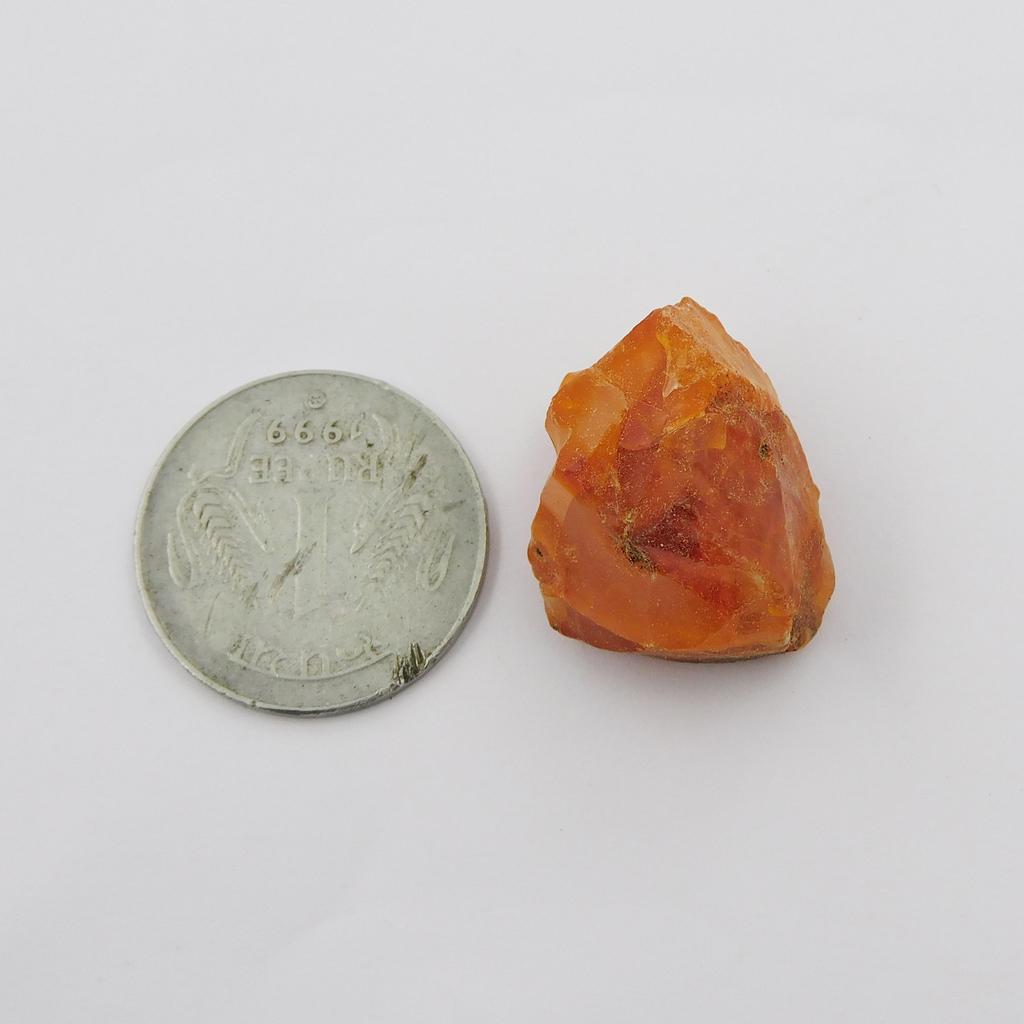 Natural Orange Sapphire Loose Gemstone 57 Ct Uncut Rough September Birthstone for Gem Collections