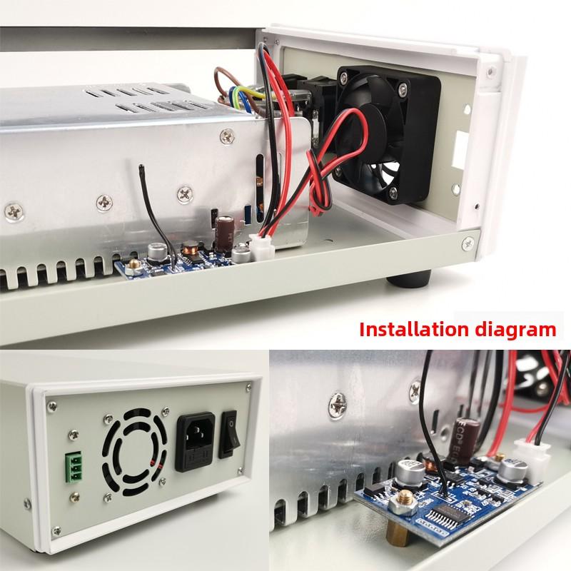 Input 6-70VDC Cooling Fan Intelligent Temperature Control Management Module, Chassis Cooling Plate, Three-speed Adjustment