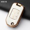 Fashion Tpu Car Folding Key Case Cover For Honda Civic Cr-V Hr-V Agreement Jade Crider Odyssey Protected Keychain Fob Shell Bag