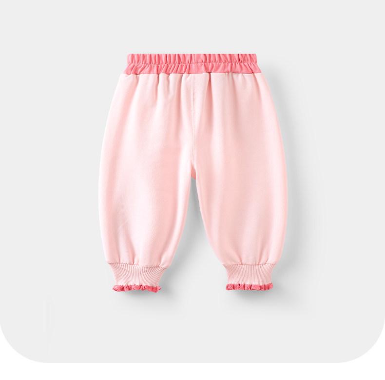 Youqi Autumn 2026 Baby Girl Joggers - Sweet and Stylish Casual Outdoor Pants