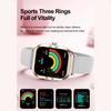 Rose Golden Smart Watch Ultra Thin Luxury Smartwatch Bluetooth Call Custom Dial Health Monitor Fitness Wristwatch for Ladies