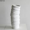 Minimalism Twisted Bandage Ceramic Vase Desk Decoration Floral Vases Porcelain Flowers Pots Flower Arrangement Modern Home Decor