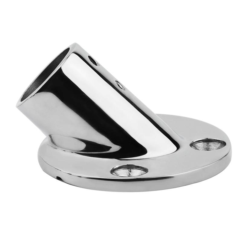 30 45 60 90 Grad Montagepfosten Edelstahl Bootsreling Beschläge Pfosten 22mm Runde Basis