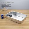 Stainless Steel Deep Rectangular Serving Tray