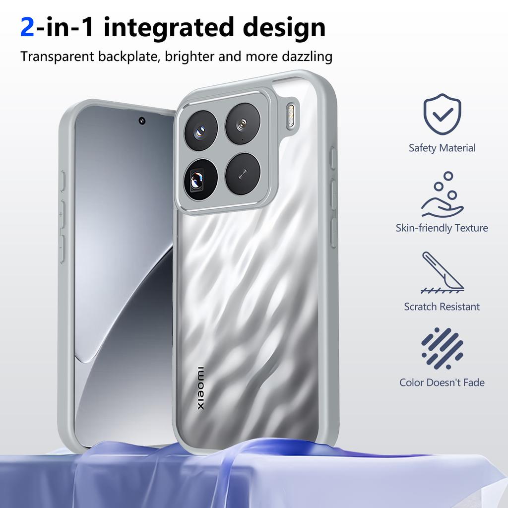 For Xiaomi 15T Pro 5G Case Shockproof Air Cushion Silicone TPU Bumper Clear Matte Back Cover Hard Case for Xiaomi 15T Pro 15TPro