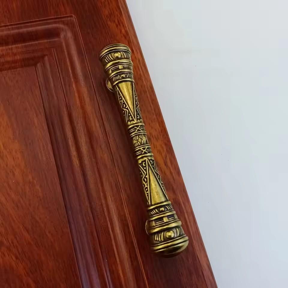 Antique Drawer Pull Jewelry Box Wardrobe Cabinet Key Handle Gift Box Jewelry Box Handle Hole Pitch 58mm