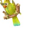 Parrot Ornament Resin Swing Figurine, Outdoor Hanging Animal Sculpture, Tropical Decorative Figurine Bird Statue for Patio, Lawn, Garden, Balcony