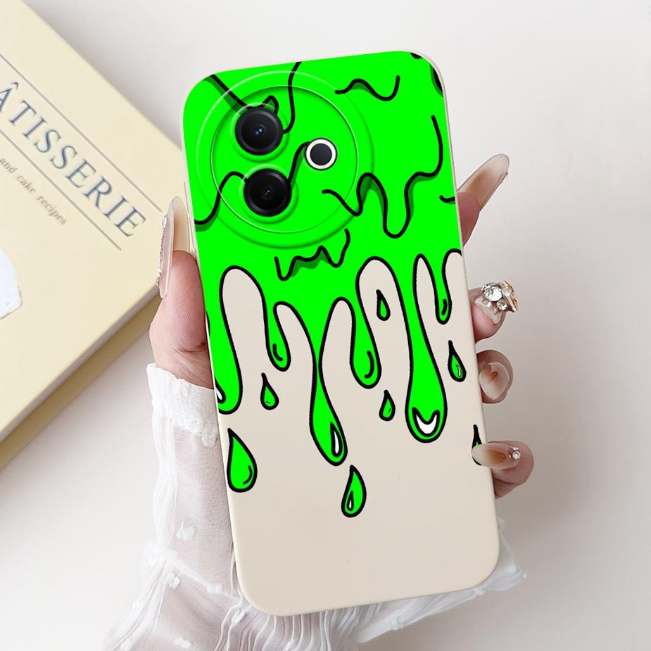 Für Vivo Y39 5G Hülle V2436 Niedliches Mode Cartoon Muster Abdeckung Stoßfest Weiche TPU Handyhüllen Für Vivo Y300i Y 39 VivoY39 Bumper
