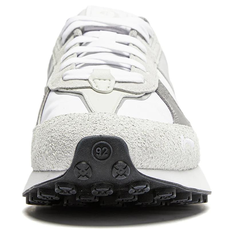New LiNing 70s Heritage Cushioned Slip Resistant Low Top Casual Shoes Men's White Gray AGCU177-3