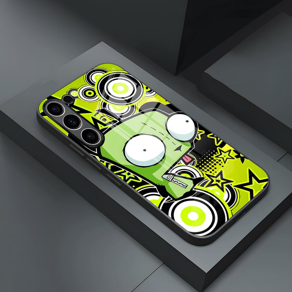 Invader Zim Phone Case For S23 Samsung S26 S24 S25 Ultra S22 S20 Fe S21 Plus A54 A34 A53 A16 Glass Cover