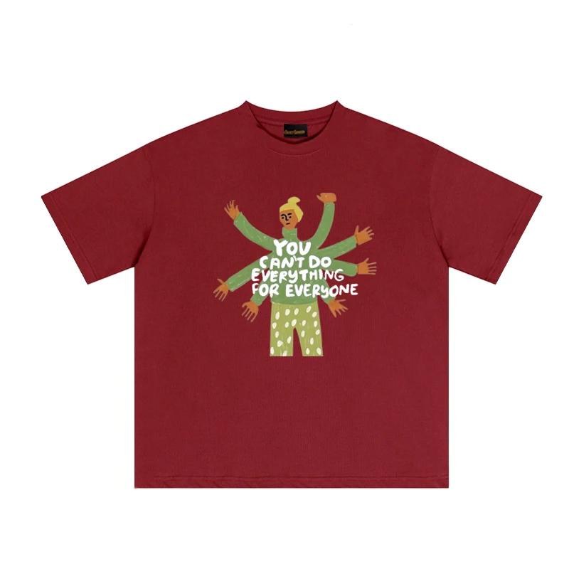 Starendorsed Highend Design Illustration Casual Pure Cotton Shortsleeve Tshirt Couplewear Undershirt