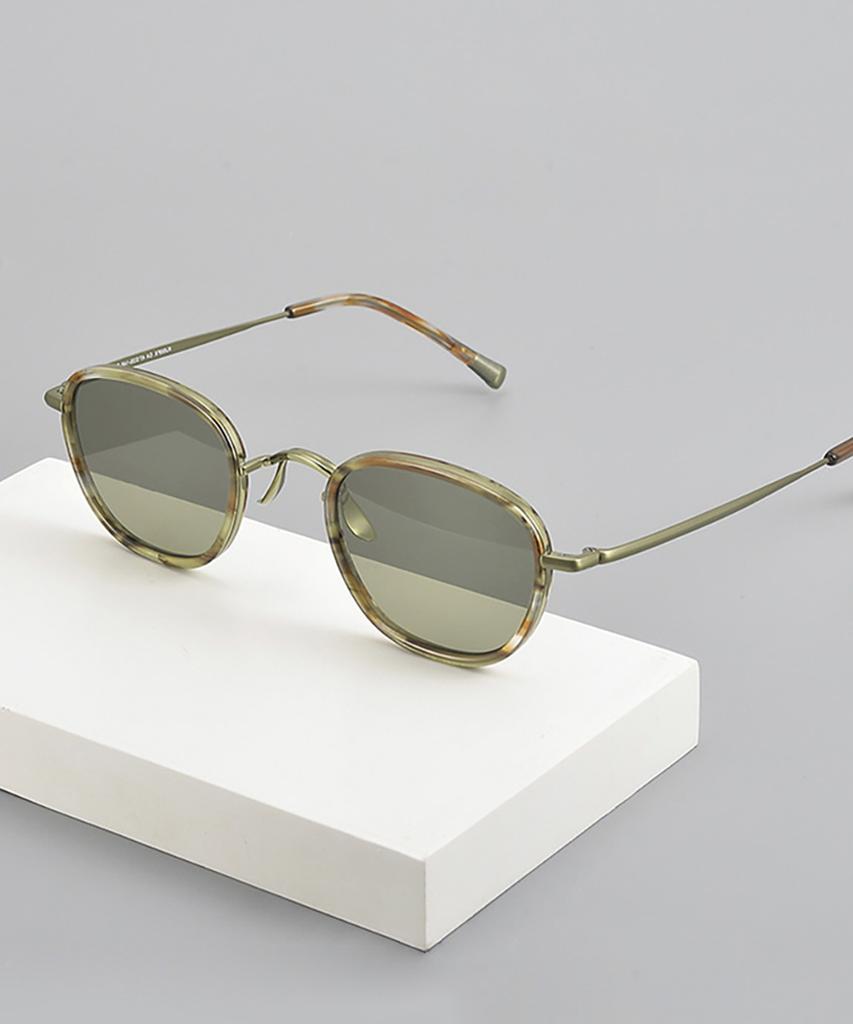 Lingkeonpeuleim Kj50Fx Pure Titanium Sunglasses Tortoise