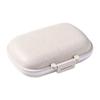 Travel Mini Pill Box Portable 8 Grids Pills Organizer Case Wheat Sealed Weekly Medicine Medicine Organizer Pills