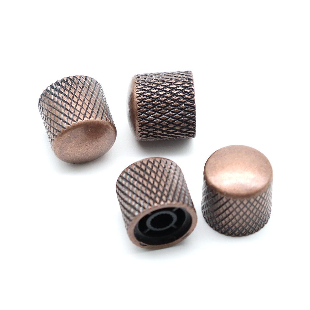 4Pcs Guitar Knobs Metal Dome 6Mm Guitar Volume Tone Knobs Potentiometer Control Knobs For Electric Guitar Bass