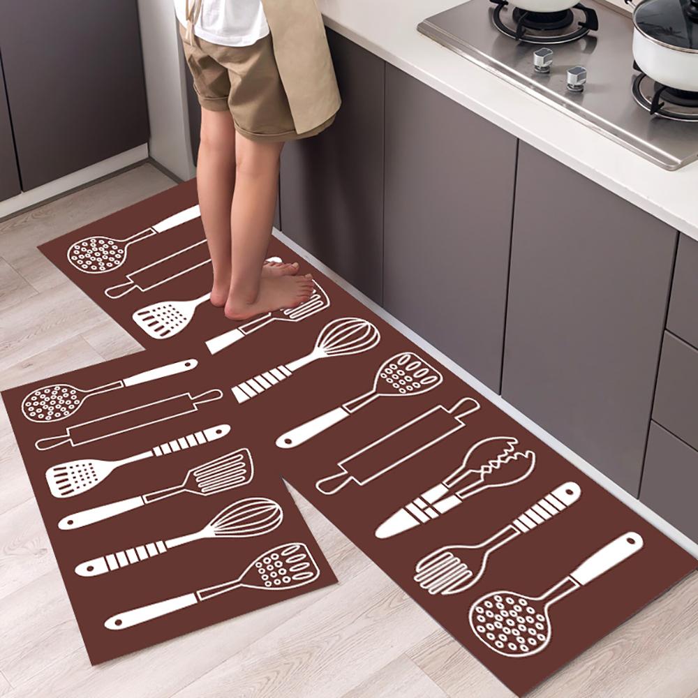 Tappetino da cucina Tappeto a striscia lunga per corridoio della camera da letto Tappeto morbido e antiscivolo Tappetino per ingresso Accessori da cucina