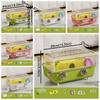 Double Clear Hamster Cage Panoramic View Hamster Luxury Villa Pet Habitat  For Hamsters Hedgehogs