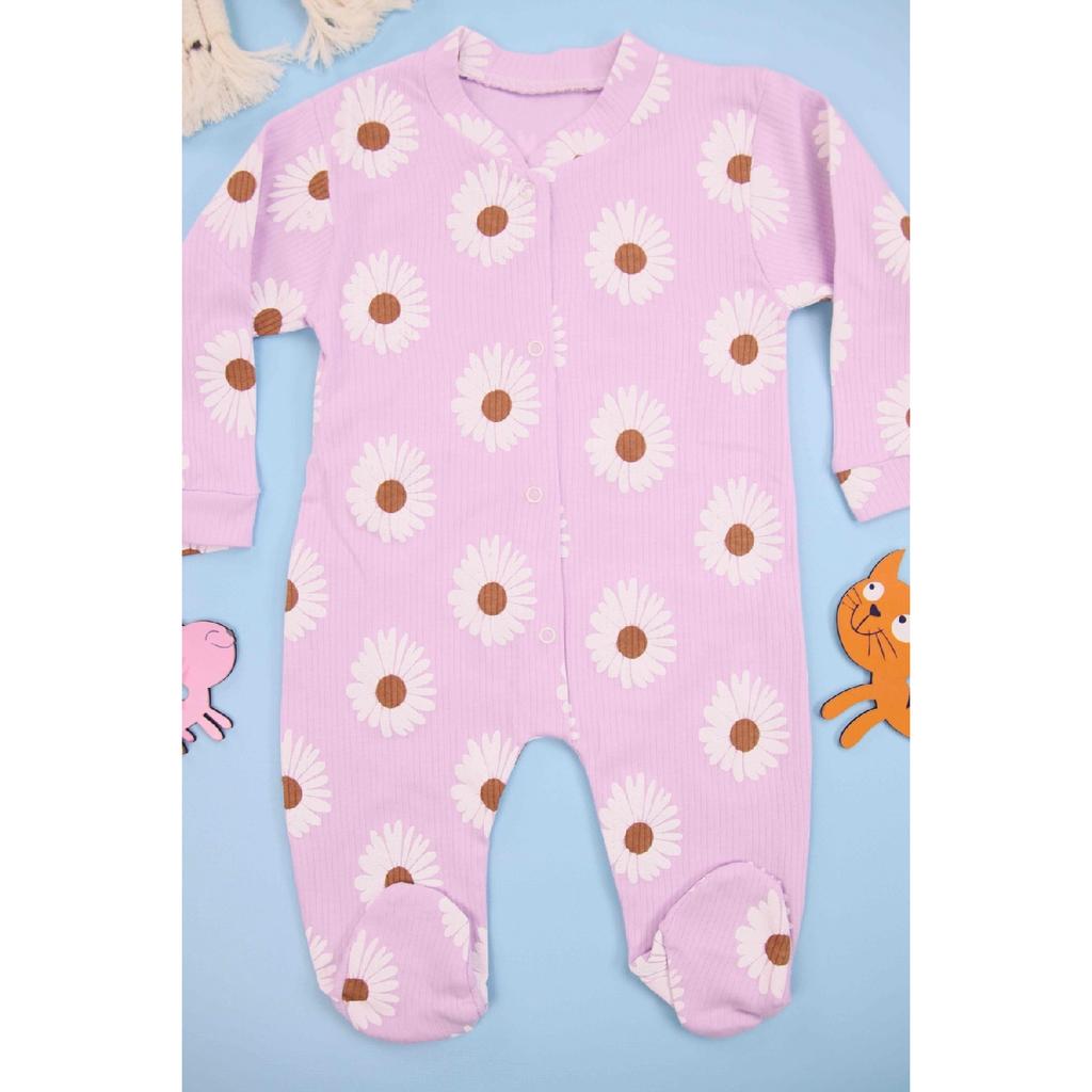 Gänseblümchen bedrucktes Beige Baby Baby Baby Finding 100 % Baumwolle